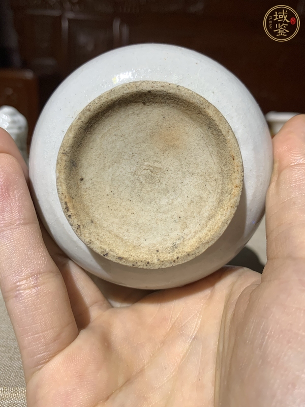 古玩陶瓷明末清初·白釉三供真品鑒賞圖