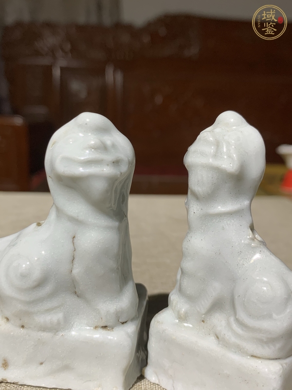 古玩陶瓷明末清初·白釉三供真品鑒賞圖