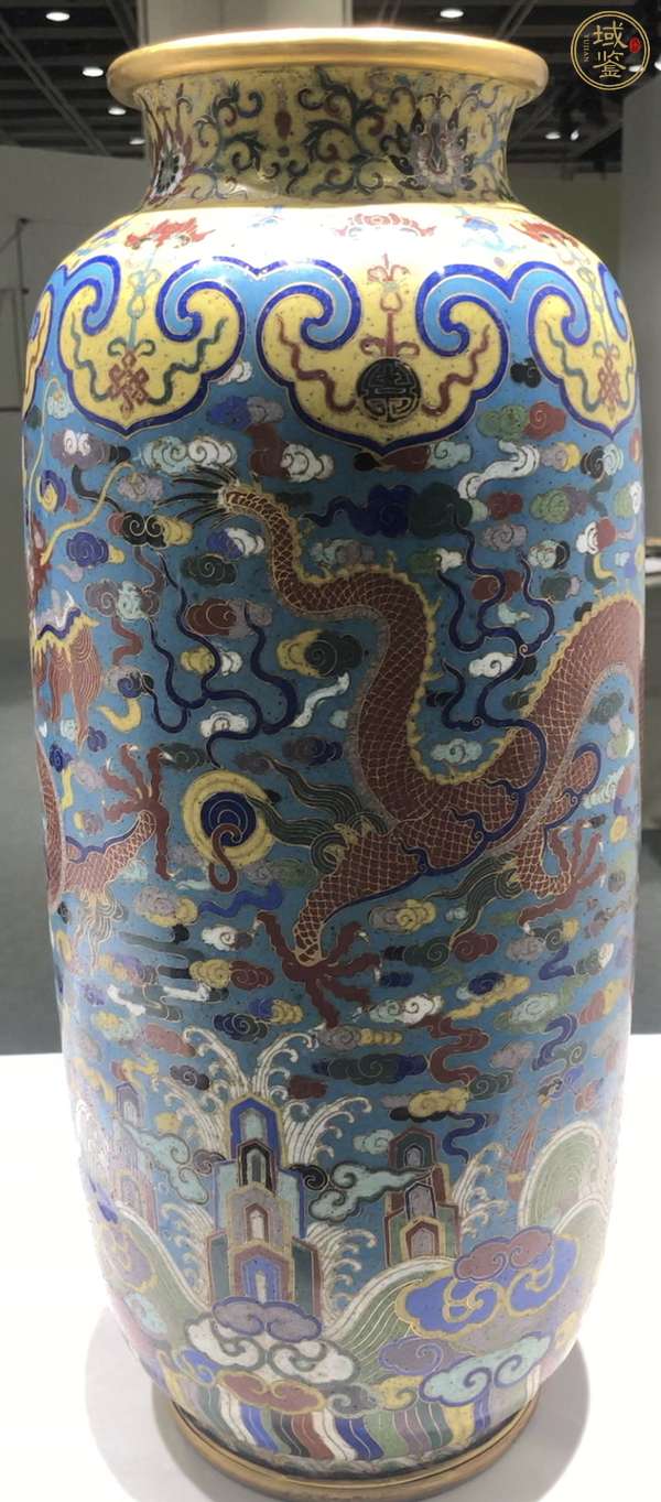 古玩銅器景泰藍(lán)瓶真品鑒賞圖