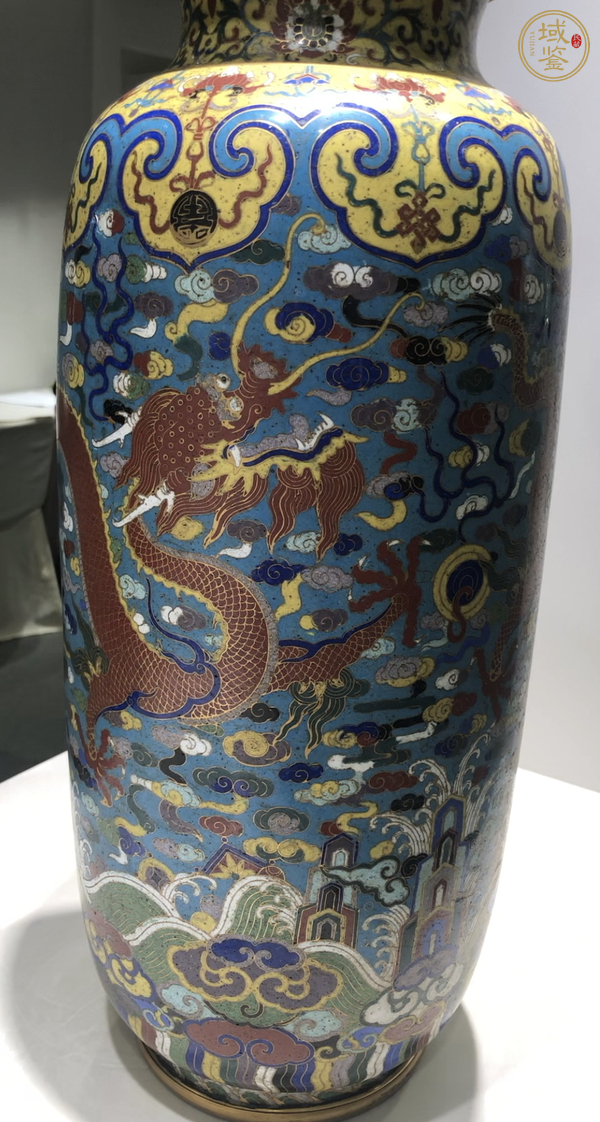 古玩銅器景泰藍(lán)瓶真品鑒賞圖