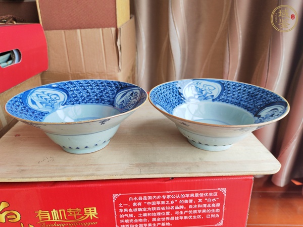 古玩玉器青花“斗笠大碗”真品鑒賞圖