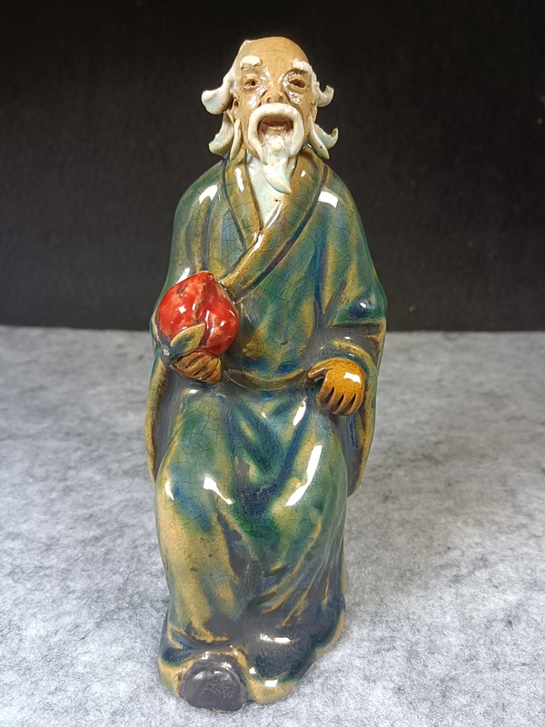 古玩轉(zhuǎn)賣(mài)(全品)民國(guó)時(shí)期石灣窯人物塑像擺件拍賣(mài),當(dāng)前價(jià)格0元