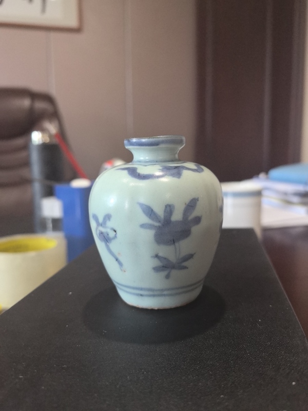 古玩陶瓷青花花卉紋水盂拍賣,當(dāng)前價(jià)格6800元