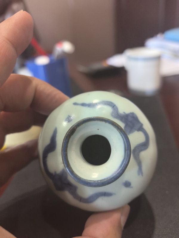 古玩陶瓷青花花卉紋水盂拍賣,當(dāng)前價(jià)格6800元