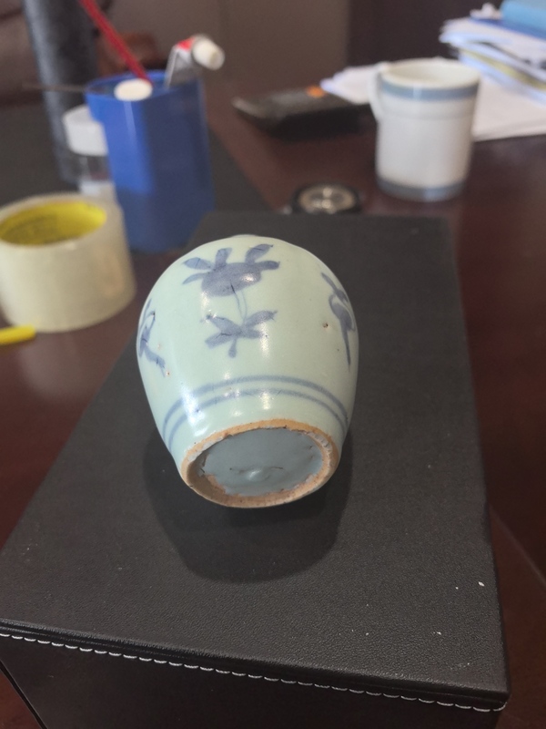 古玩陶瓷青花花卉紋水盂拍賣,當(dāng)前價(jià)格6800元
