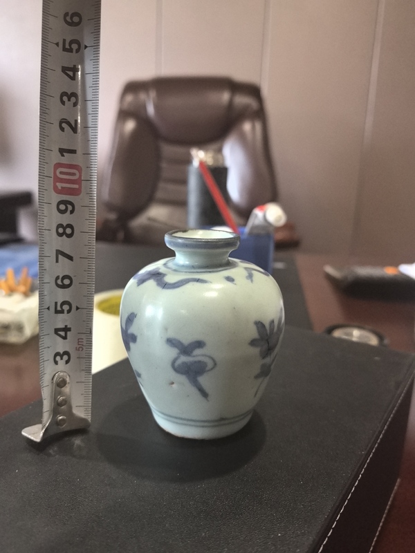 古玩陶瓷青花花卉紋水盂拍賣,當(dāng)前價(jià)格6800元