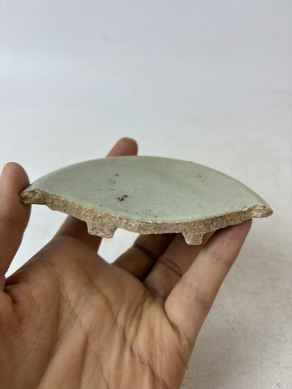 古玩陶瓷金代末鈞窯月白釉洗標本拍賣,當前價格298元