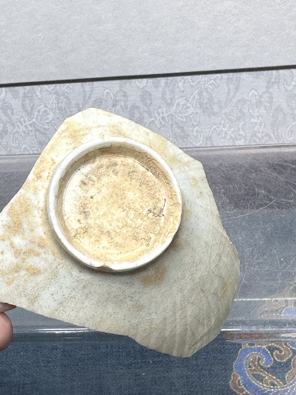 古玩陶瓷宋代暗刻影青碗底拍賣,當前價格69元