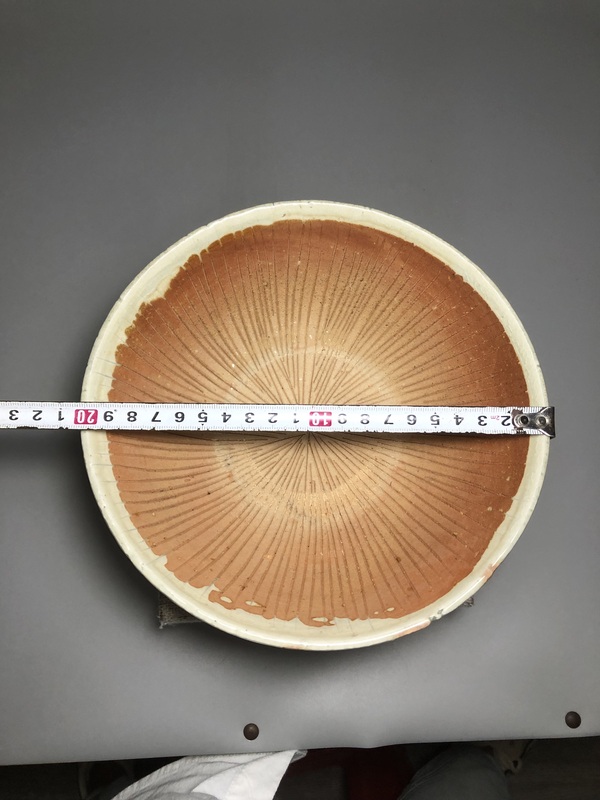 古玩陶瓷龍泉青白釉大茶缽拍賣,當前價格888元