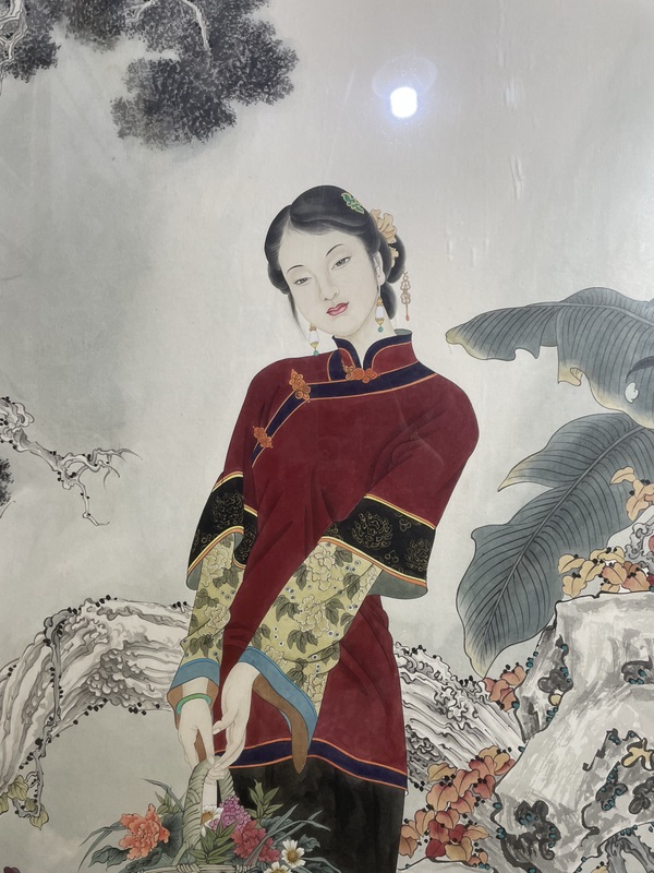 古玩字畫項維仁 艷姿圖拍賣,當前價格2588元