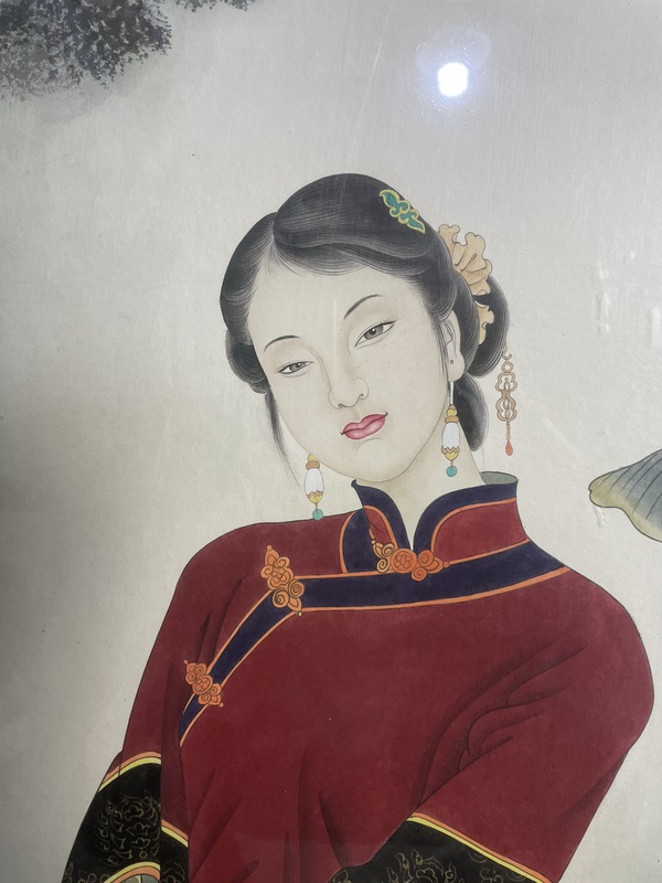 古玩字畫項維仁 艷姿圖拍賣,當前價格2588元