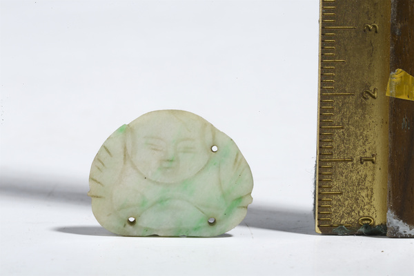 古玩玉器清·翡翠彌勒佛片飾拍賣,當前價格390元