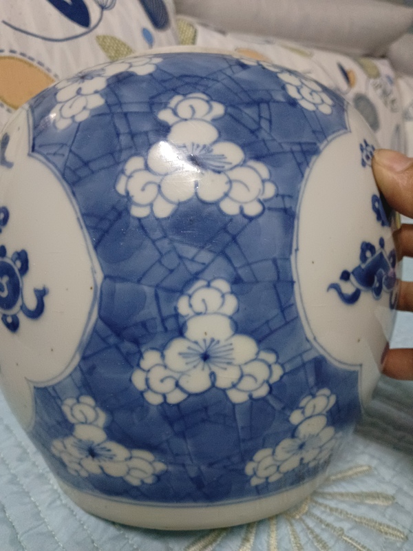 古玩陶瓷青花博古圖蓋罐拍賣,當前價格2980元