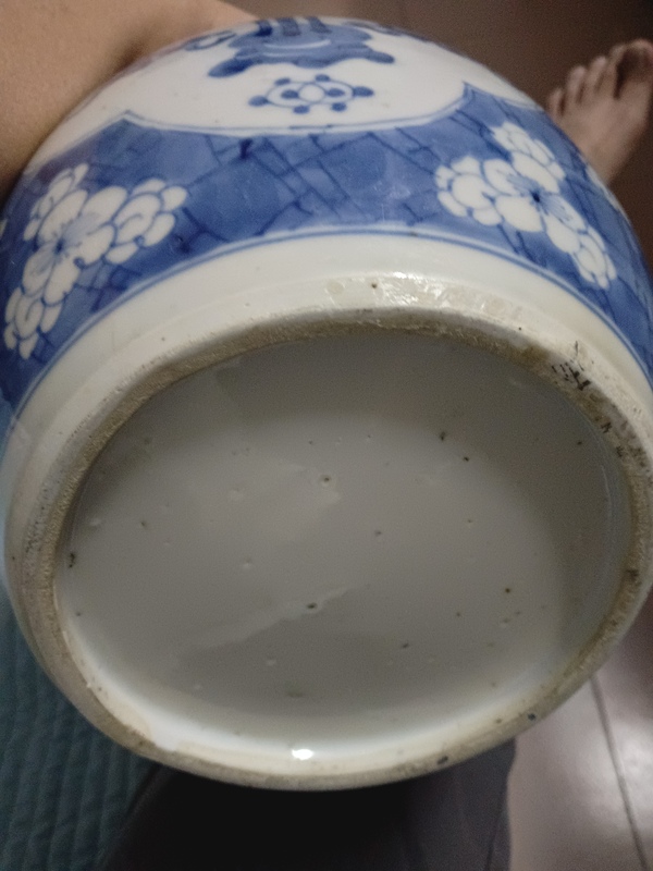 古玩陶瓷青花博古圖蓋罐拍賣,當前價格2980元