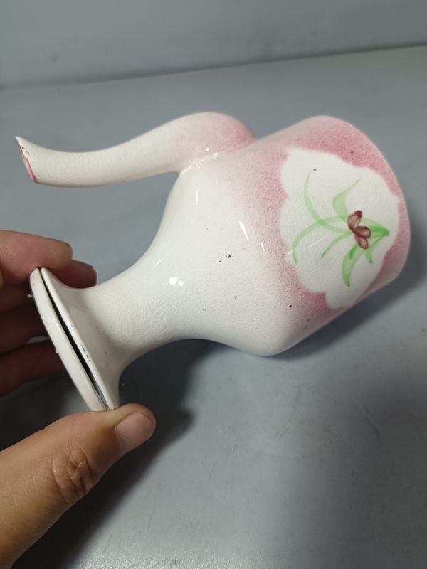 古玩陶瓷精美彩繪花卉紋油壺拍賣,當(dāng)前價(jià)格128元