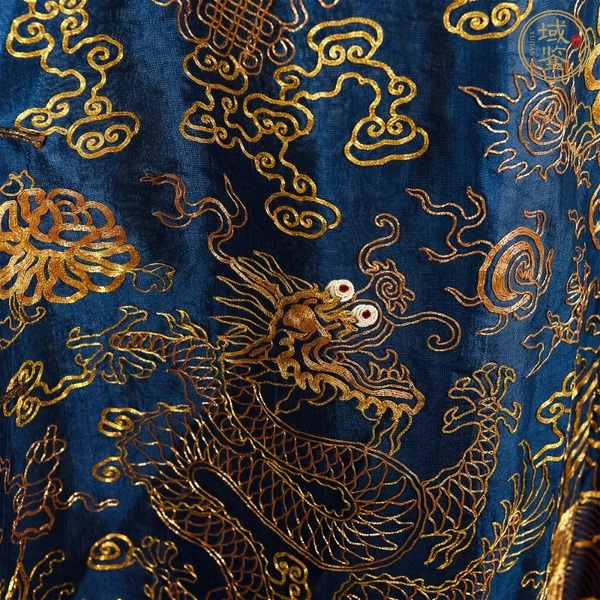 古玩雜項(xiàng)盤金繡吉服龍袍真品鑒賞圖