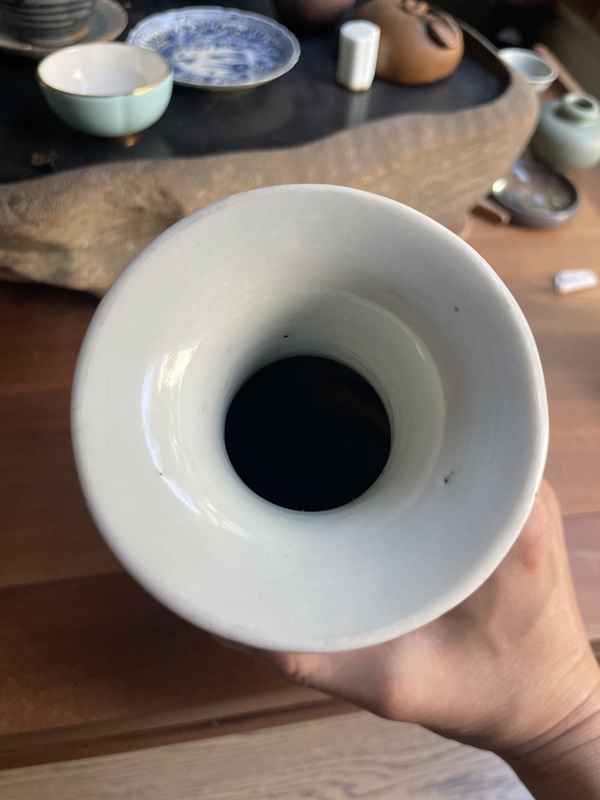 古玩陶瓷青花山水人物圖撇口瓶拍賣,當前價格4500元