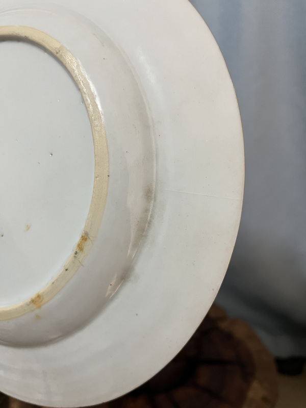 古玩陶瓷雍正粉彩鳳紋折沿盤拍賣,當前價格6000元