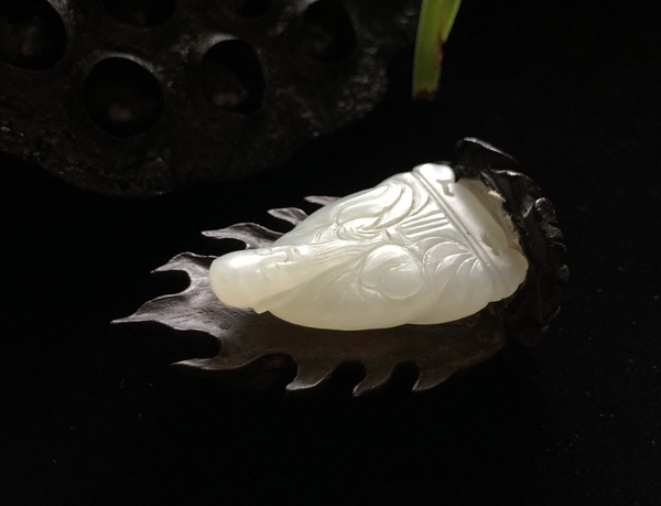 古玩玉器清代和田精白玉精細工壽星拍賣,當前價格11000元