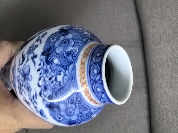 古玩陶瓷乾隆青花廣彩人物瓶拍賣，當前價格900元