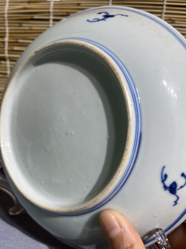 古玩陶瓷拐子龍紋青花盤拍賣,當前價格1600元