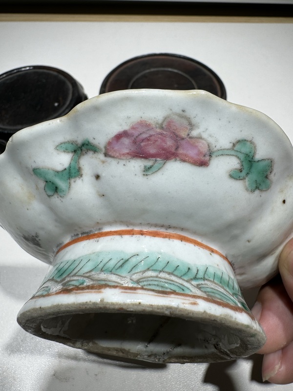 古玩陶瓷粉彩金玉滿堂紋供盤拍賣,當前價格780元