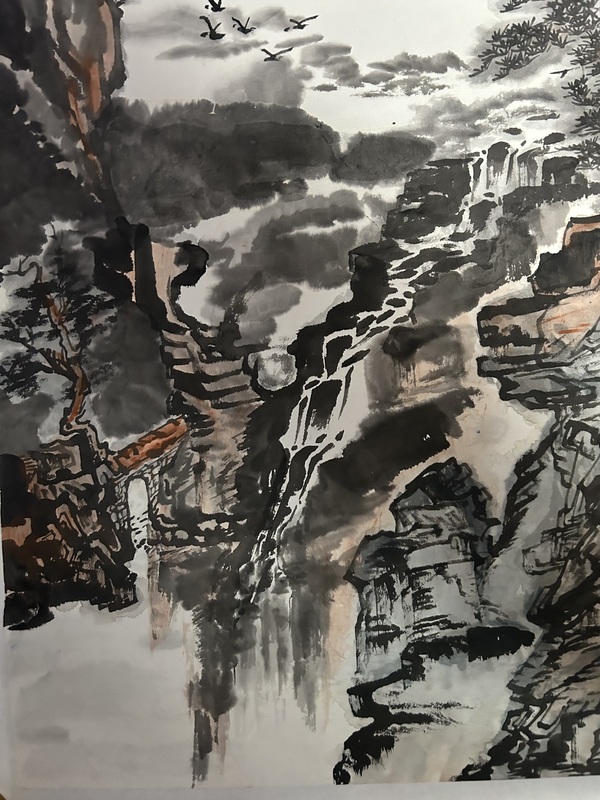 古玩字畫吳秀坤《居高聲自遠》拍賣,當前價格675元