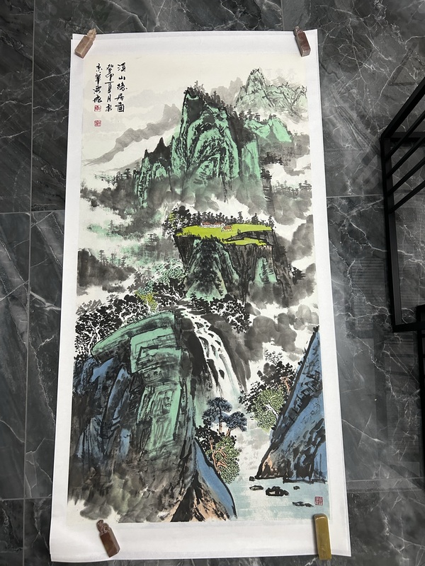 古玩字畫郭霖飛《溪山隱居圖》拍賣，當前價格578元