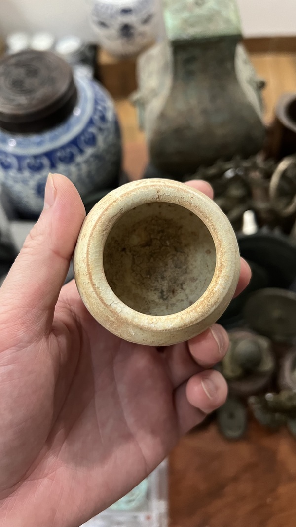 古玩陶瓷元代影青水盂拍賣(mài),當(dāng)前價(jià)格255元