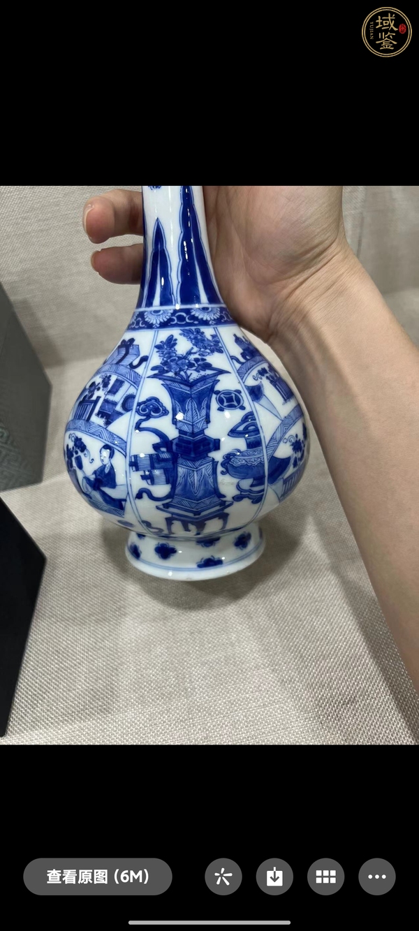 古玩陶瓷青花瓶真品鑒賞圖