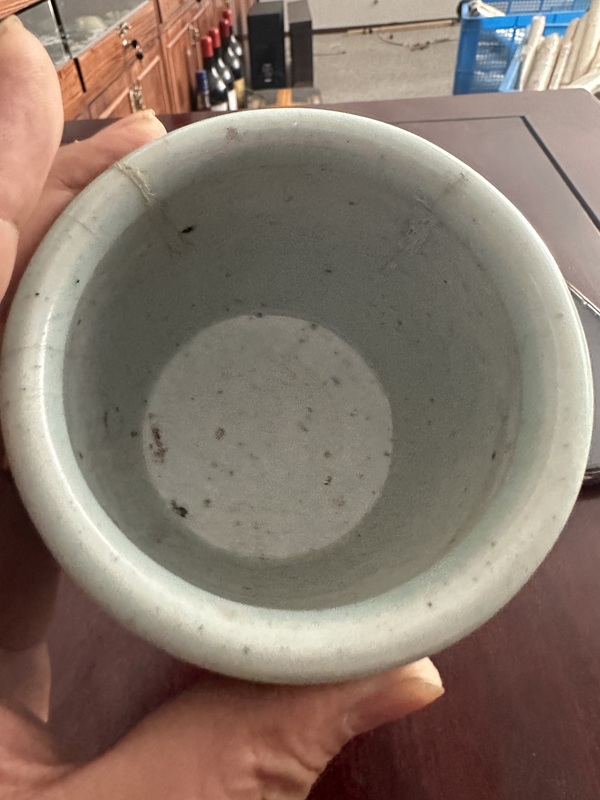 古玩陶瓷龍紋圈足筒式香爐拍賣，當(dāng)前價格52元