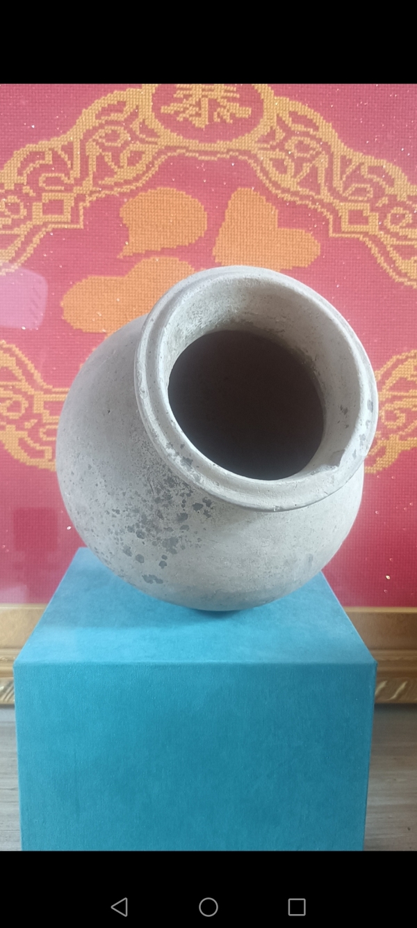 古玩陶瓷漢代~灰陶罐拍賣,當前價格666元