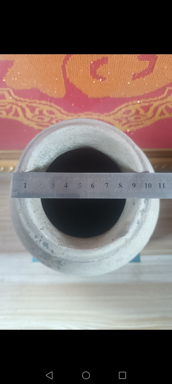 古玩陶瓷漢代~灰陶罐拍賣,當前價格666元