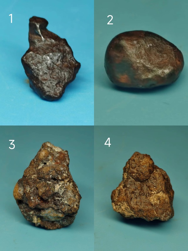 古玩转卖陨石(三种不同的陨石，共4块)拍卖，当前价格20元