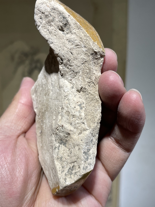 古玩陶瓷館藏級元末明初黃釉龍紋瓦當【官造】拍賣,當前價格880元