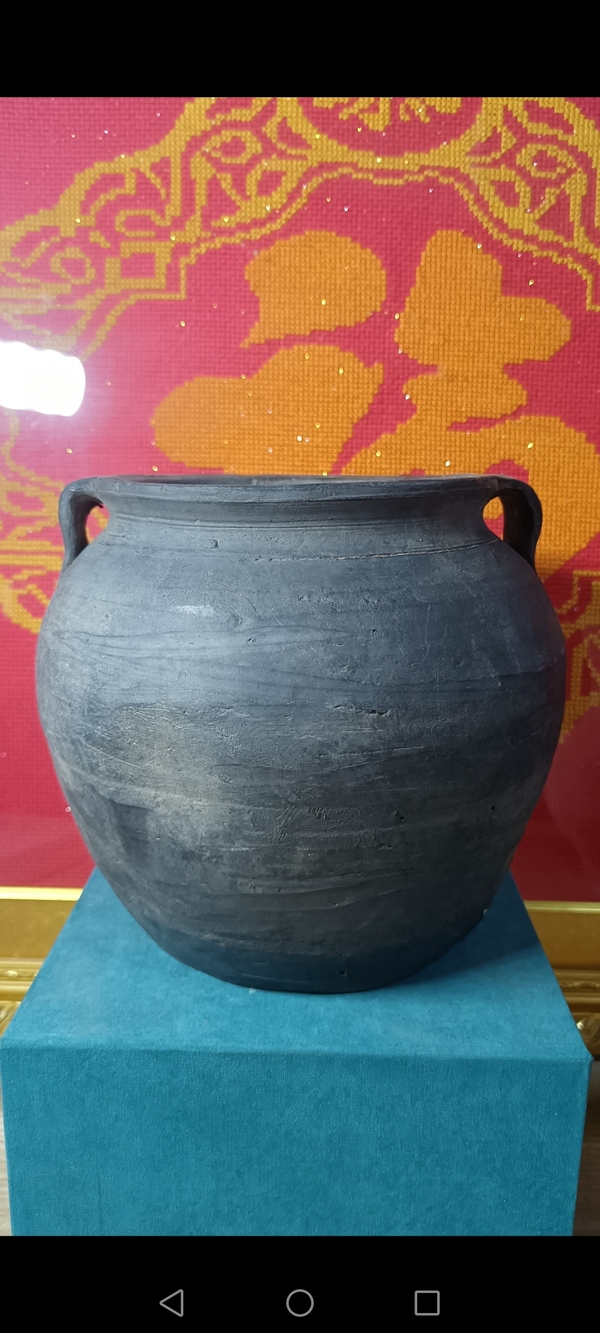 古玩陶瓷明~灰陶雙系罐拍賣,當前價格230元