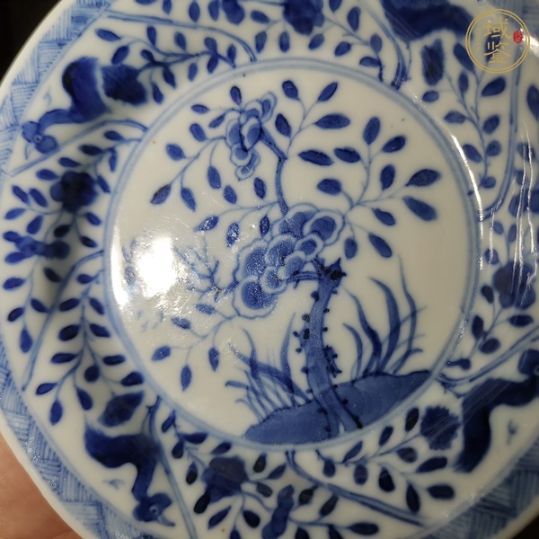 古玩陶瓷青花大吉大利圖折沿盤真品鑒賞圖