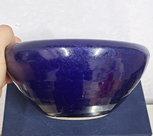 古玩陶瓷霁蓝釉香炉拍卖，当前价格1280元