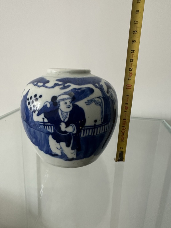 古玩陶瓷青花人物故事紋茶葉罐拍賣,當(dāng)前價格1680元