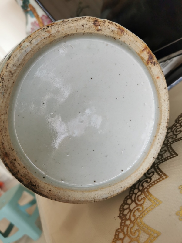 古玩陶瓷五子奪魁豆青釉青花瓶拍賣，當(dāng)前價(jià)格3860元