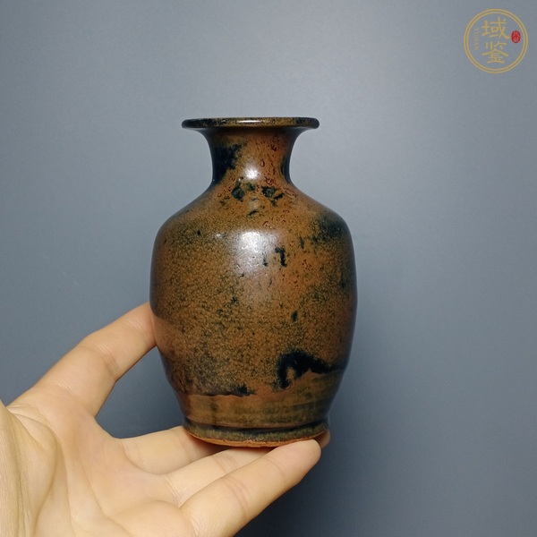 古玩陶瓷窯變釉無(wú)柄壺  真品鑒賞圖