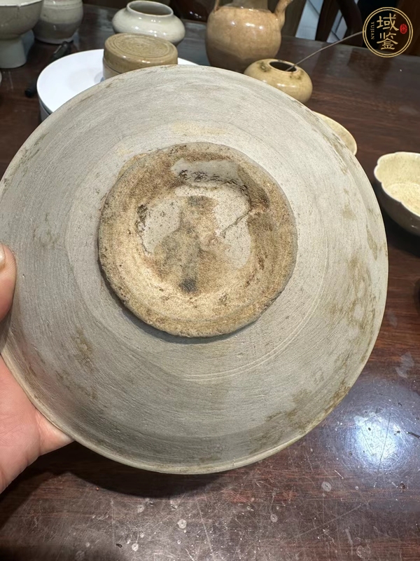 古玩陶瓷南定印雙鳳紋斗笠碗真品鑒賞圖