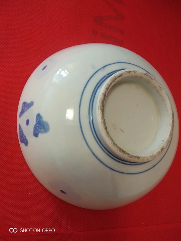 古玩陶瓷青花花卉紋碗拍賣,當前價格268元