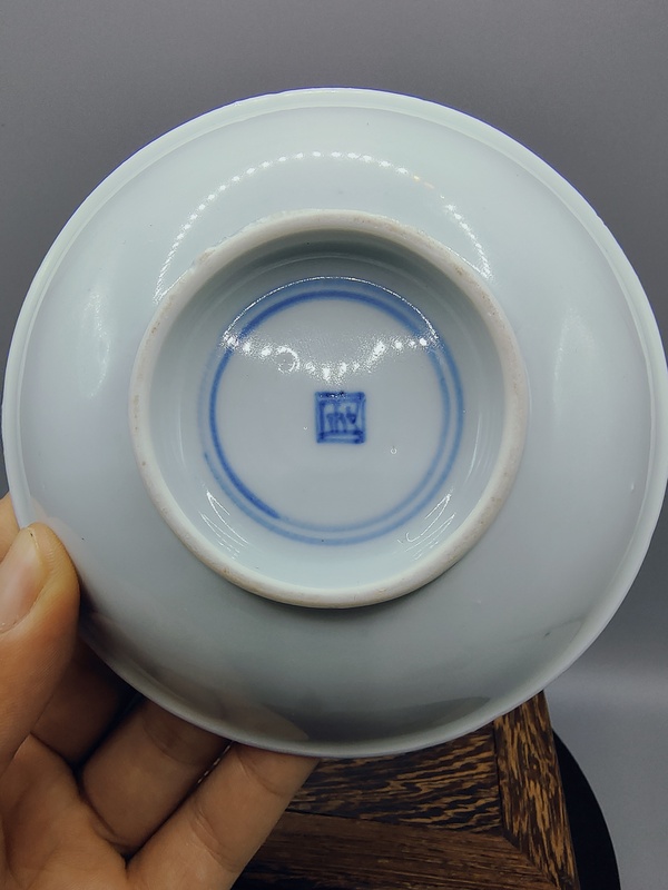 古玩陶瓷青花纏枝蓮紋貢盤拍賣，當前價格2500元