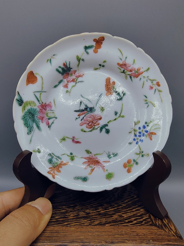 古玩陶瓷道光年制精品?粉彩飛黃騰達紋花口盤拍賣,當前價格0元