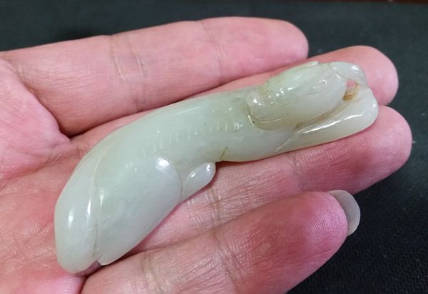 古玩玉器和田玉雕“瑞獸”拍賣,當前價格458元