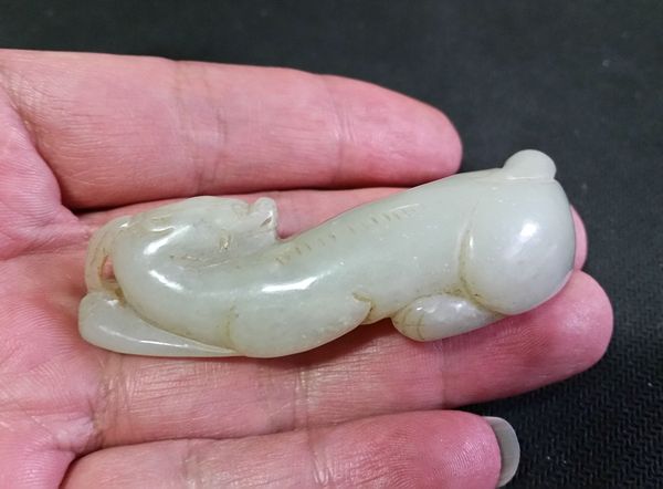 古玩玉器和田玉雕“瑞獸”拍賣,當前價格458元