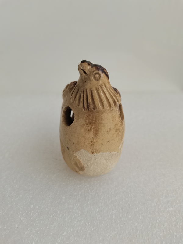 古玩陶瓷長沙窯青釉褐彩三孔塤拍賣,當前價格0元