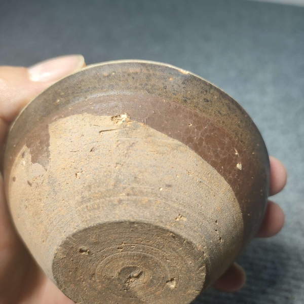 古玩陶瓷贛州窯褐釉白覆輪茶盞拍賣,當前價格4999元