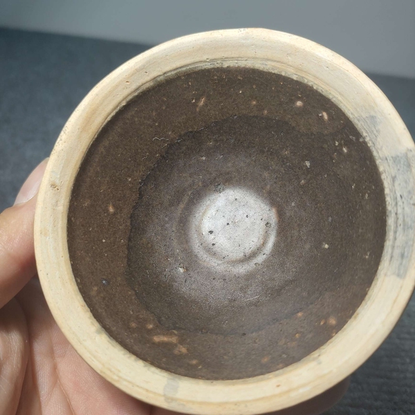 古玩陶瓷贛州窯褐釉白覆輪茶盞拍賣,當前價格4999元